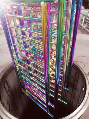 آلة طلاء حلقات نتريد التيتانيوم / المجوهرات Pvd Gold Ring Vacuum Coating Machine