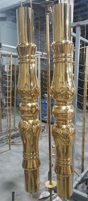 آلة طلاء الفراغ PVD للصفائح الفولاذية المقاومة للصدأ خط إنتاج طلاء المرآة الذهبية للديكور للمصعد