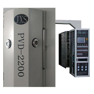 آلة طلاء PVD ذاتية التشغيل بالكامل مع غرفة فراغ الفولاذ المقاوم للصدأ وتكنولوجيا طلاء الأيونات متعددة القوس للطلاء الزخرفي للأجهزة